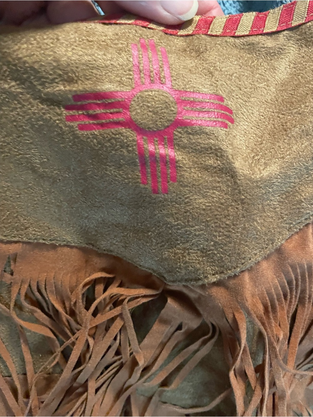 Leg Avenue Brown Faux Suede Fringe 3-Piece Costume - Picture 10 of 15